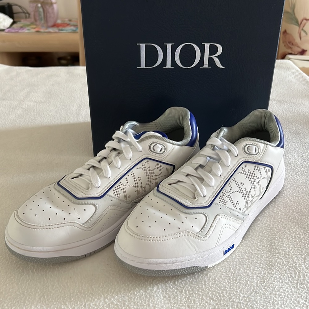 Dior Low Top Sneakers white/blue